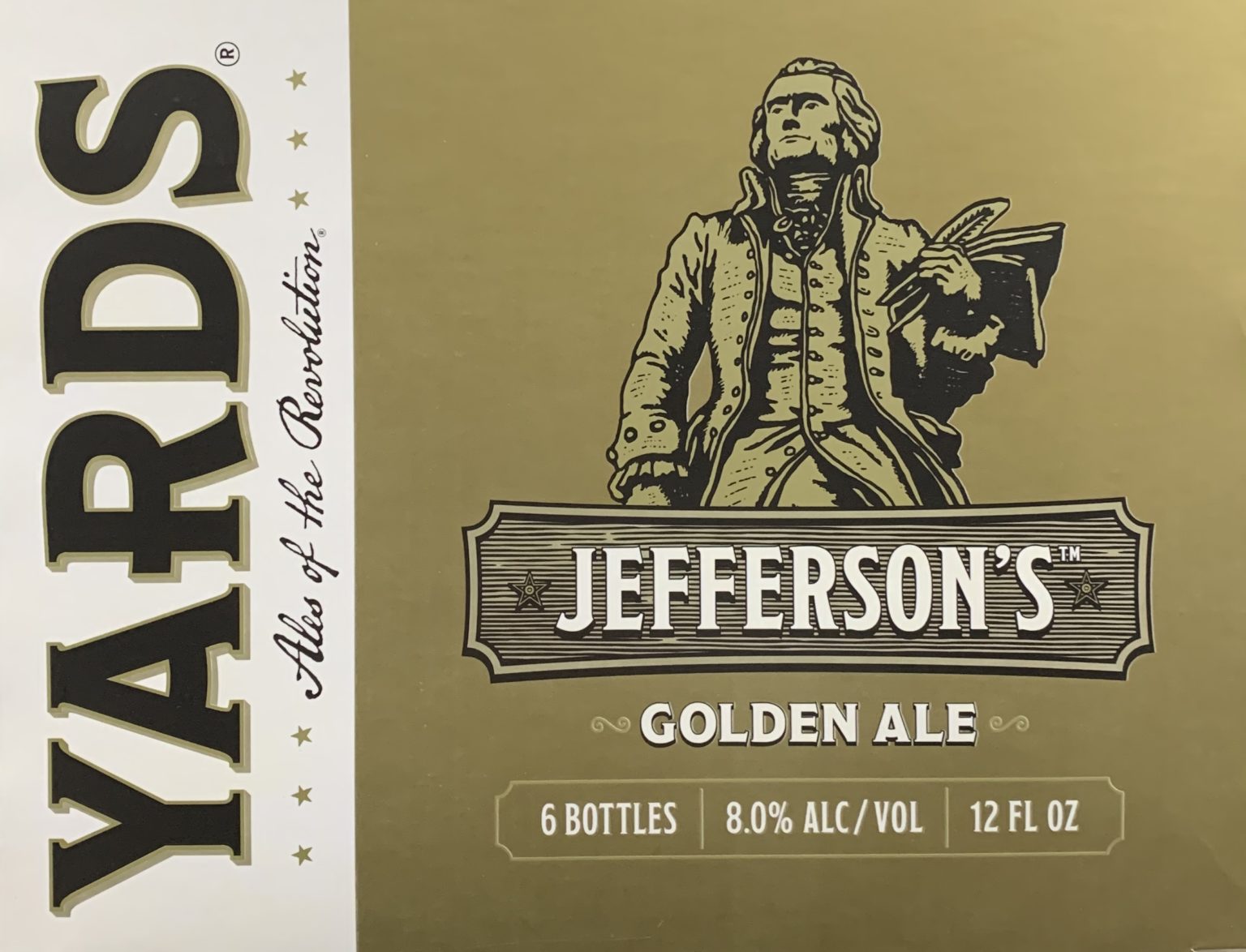 Yards Thomas Jefferson's Golden Ale Bell Beverage