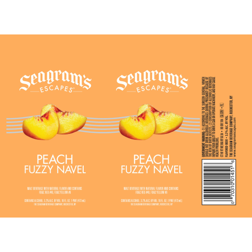 Seagram Fuzzy Navel Bell Beverage