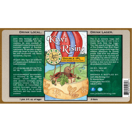 Jack's Abbey Kiwi Rising Bell Beverage