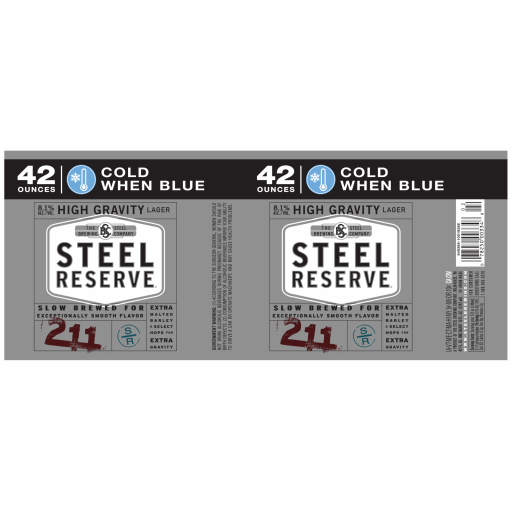 Steel Reserve 211 High Gravity Bell Beverage